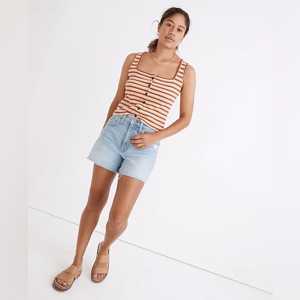 Madewell High-Rise Denim Shorts in Littleton Wash